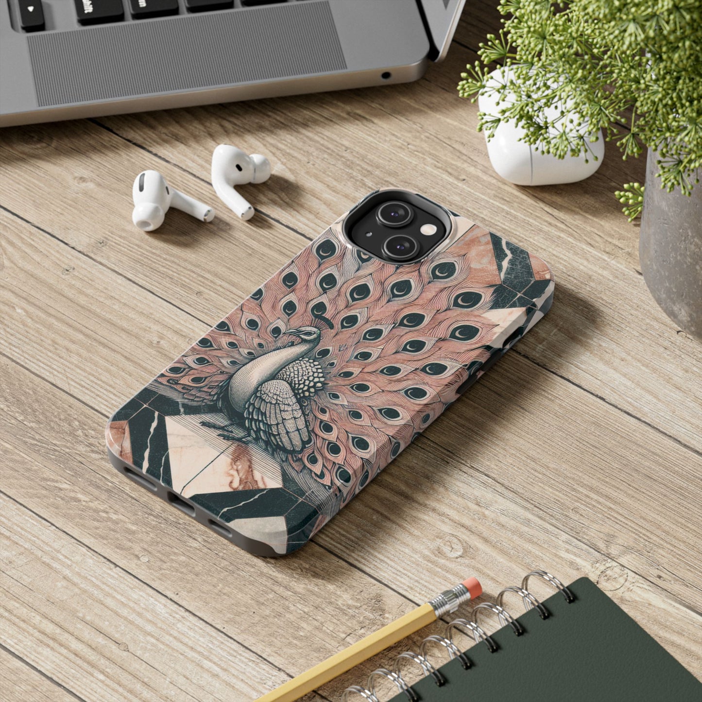 Peacock Tough Phone Case | Stylish & Durable Artwork - for iPhone
