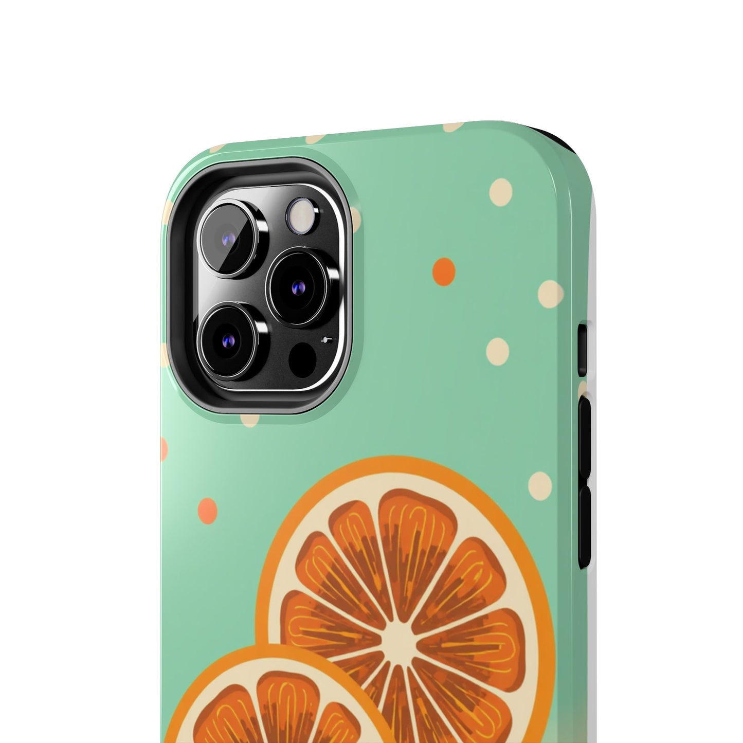 Citrus Vibe Tough Phone Case - Fun Orange Slice Design