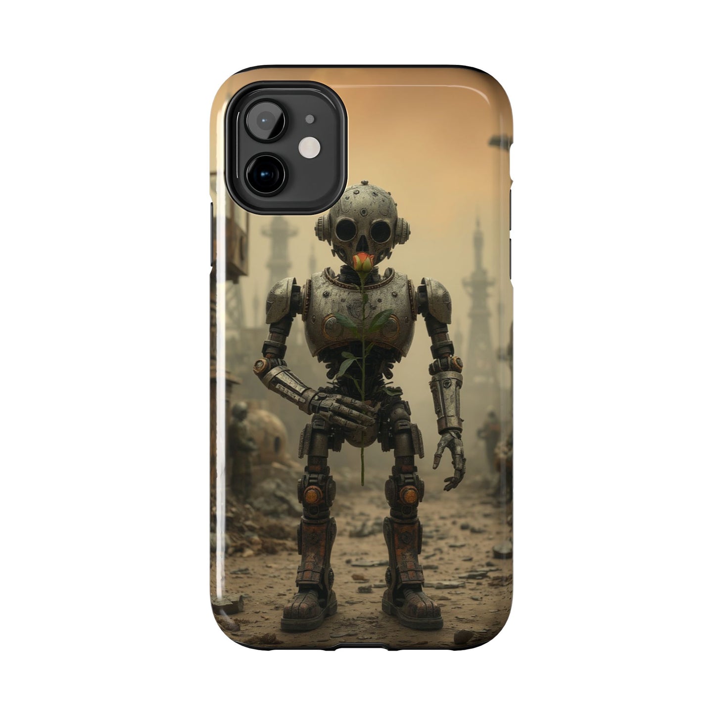 Robotic Sentinel Tough Phone Case - Durable Protector for Sci-Fi Lovers