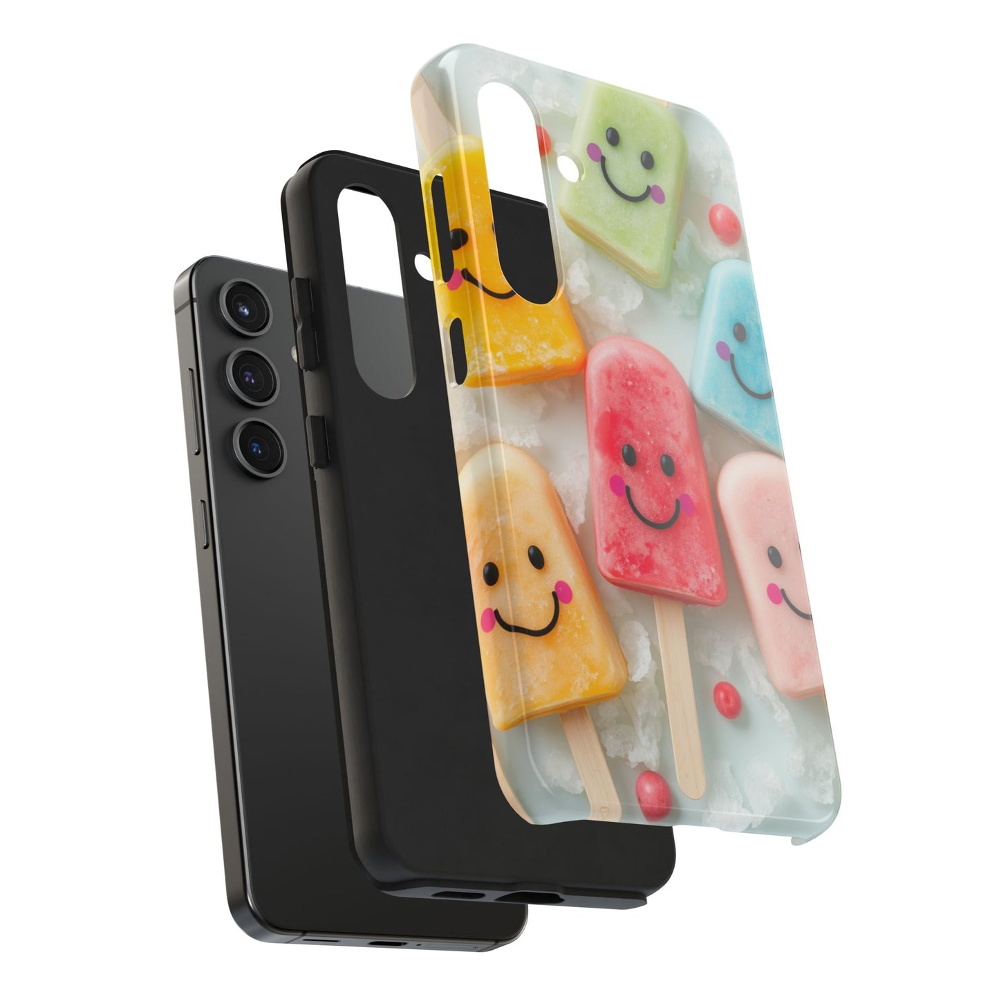 Cute Smile Popsicle Tough Phone Case - Fun Protection for Your Device