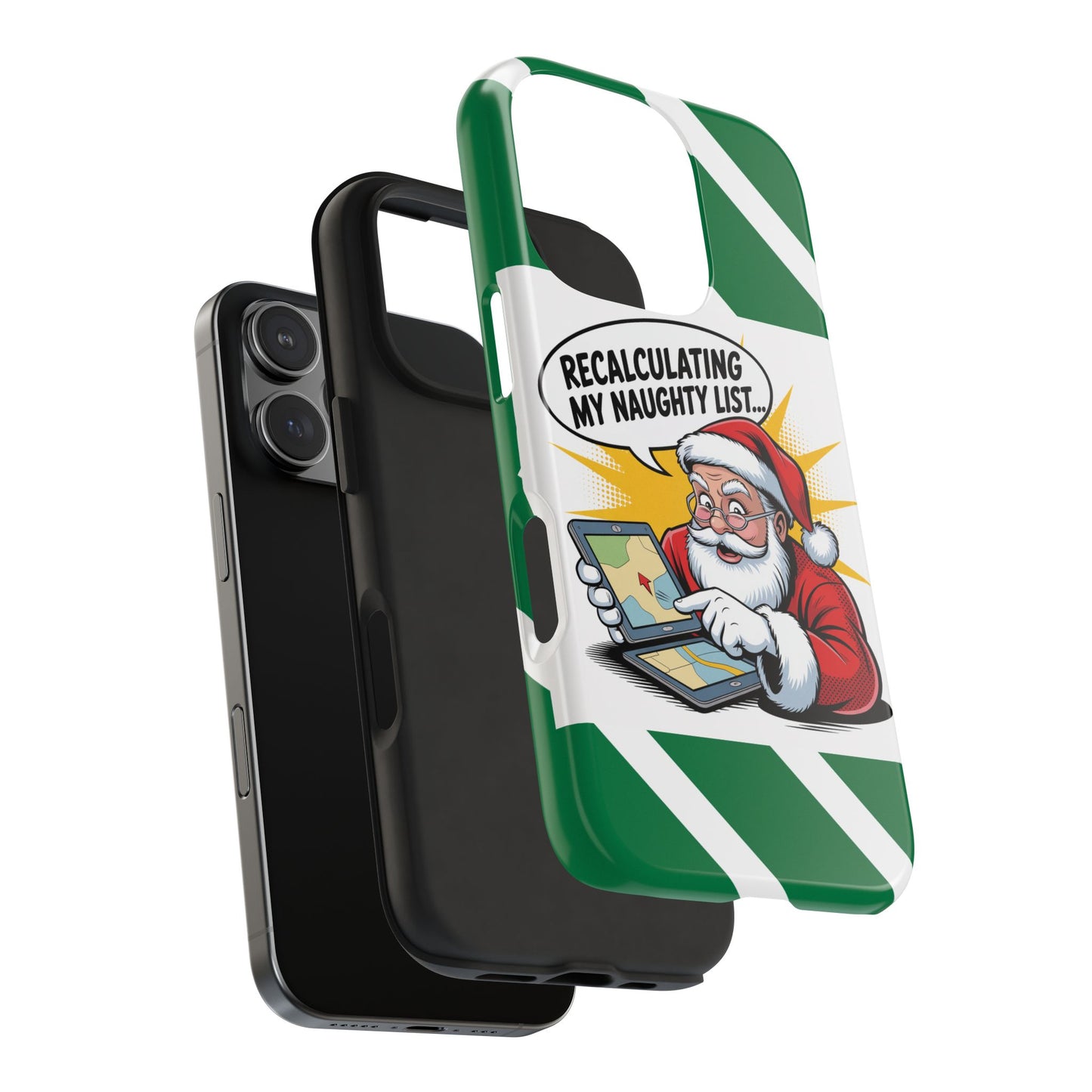 Santa Naughty List Phone Case - Tough & Fun Holiday Protection