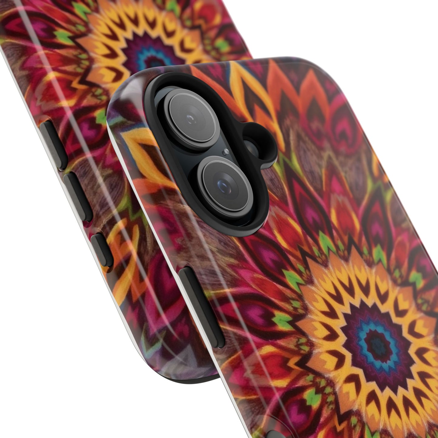 Vibrant Floral Mandala Tough Phone Case | Stylish and Durable Protection - for iPhone