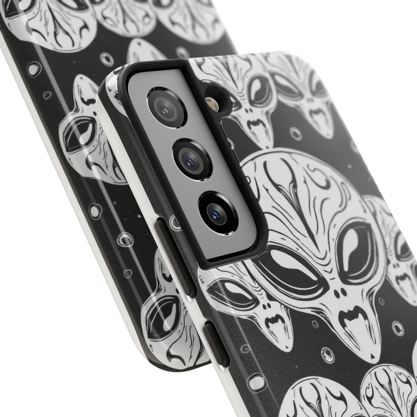 Alien Pattern Tough Phone Case - Durable Protection with Out-of-This-World Design