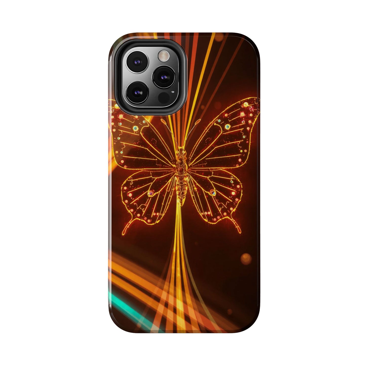 Elegant Butterfly Tough Phone Case - Stylish Protection for Nature Lovers