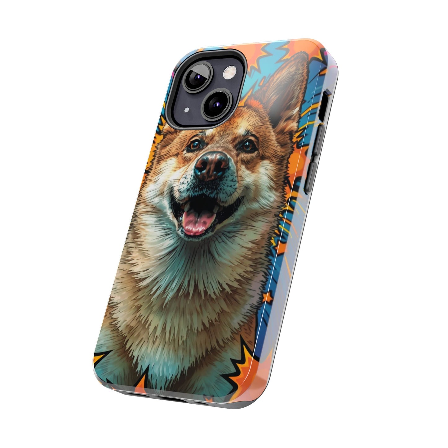 Vibrant Corgi Tough Phone Case - Fun Design for Pet Lovers