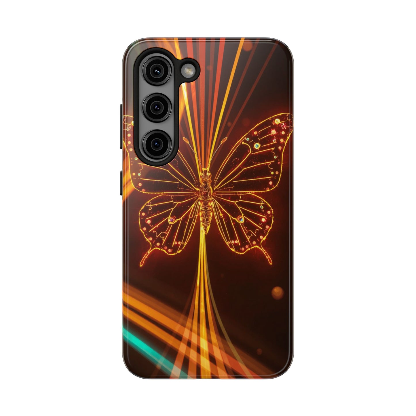 Elegant Butterfly Tough Phone Case - Stylish Protection for Nature Lovers