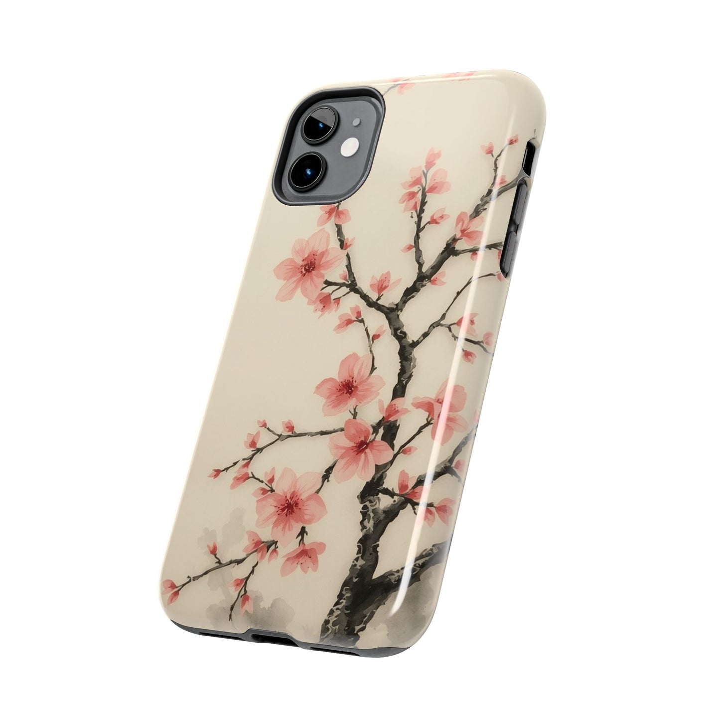 Cherry Blossom Tough Phone Case - Stylish Protection for Nature Lovers