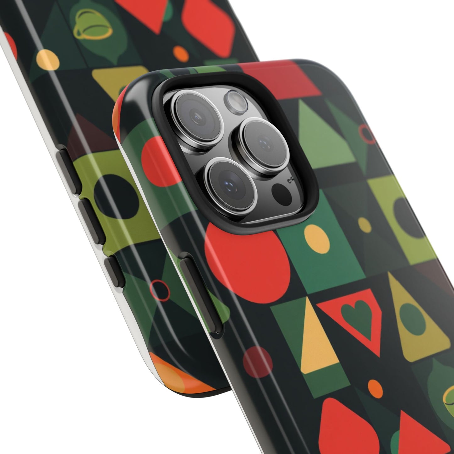Vibrant Geometric Tough Phone Cases – Stylish Protection for Trendsetters - for iPhone