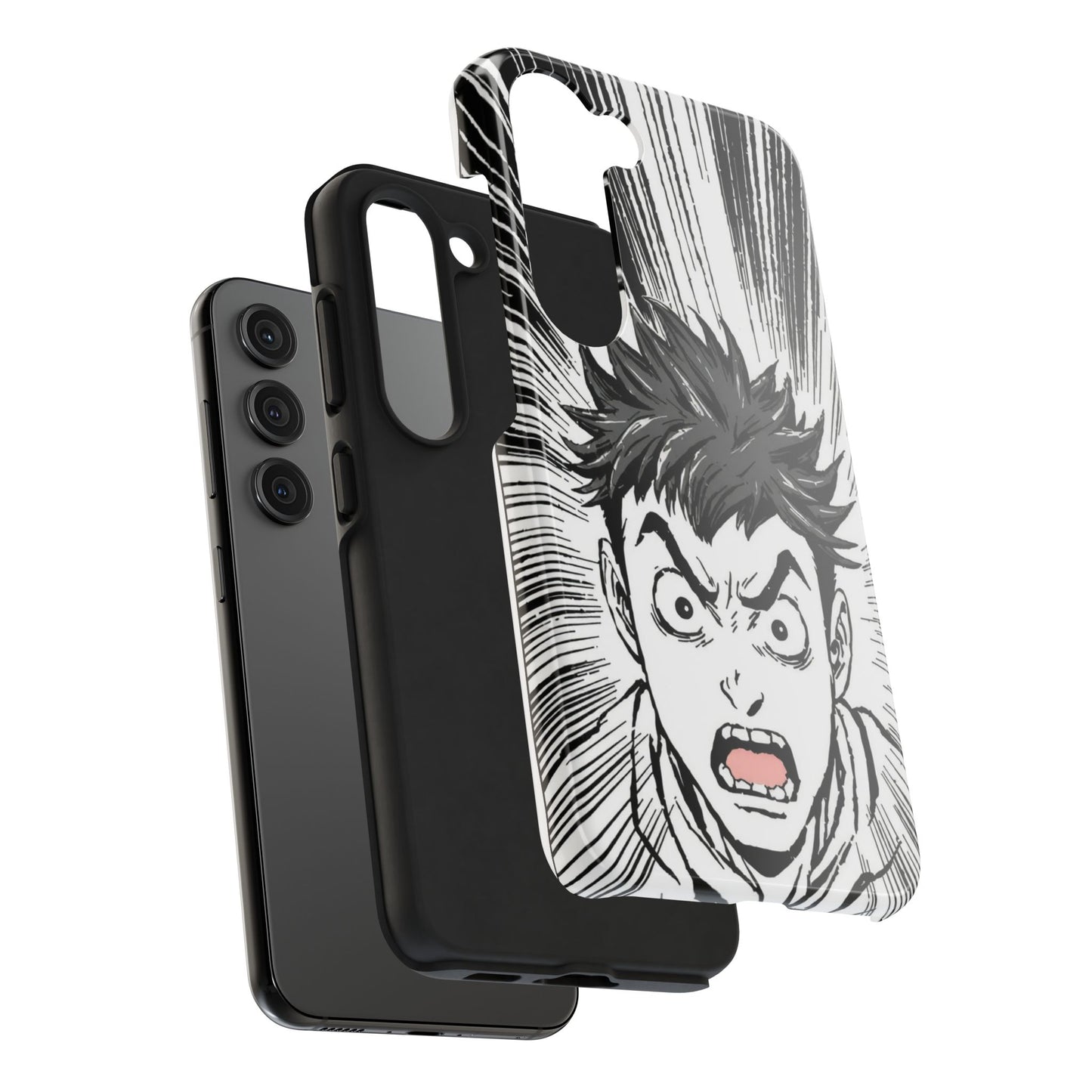 Intense Graphic Phone Case - Tough Design for Anime Fans