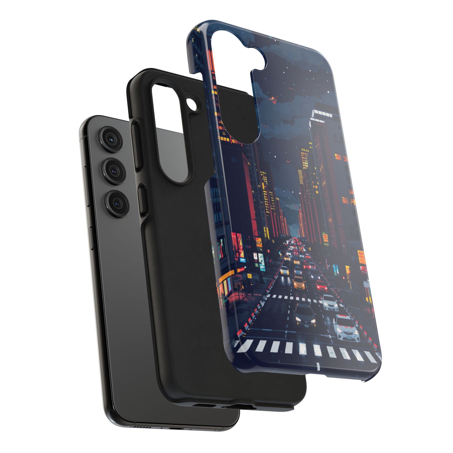 Urban Nightlife Tough Phone Case - Durable & Stylish Protection