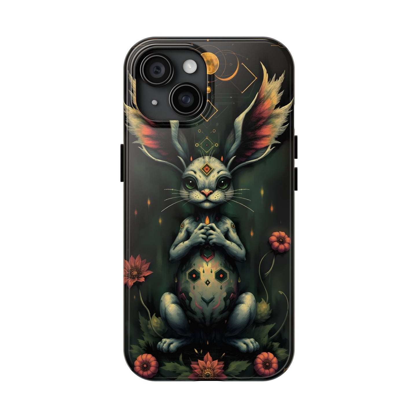 Artistic Rabbit Phone Cases - Unique and Durable Design of Mystical Bunny - for iPhone
