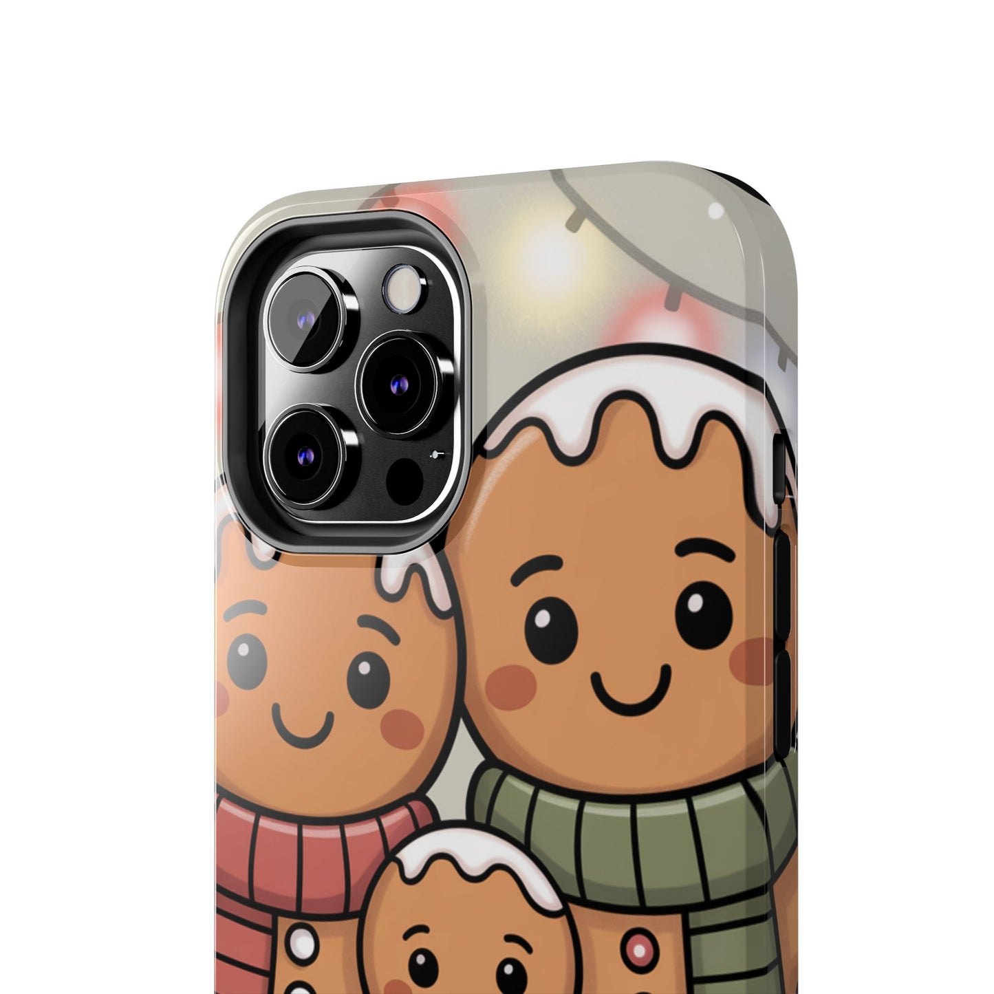 Gingerbread Cartoon Family Tough Phone Case – Festive Holiday Protection