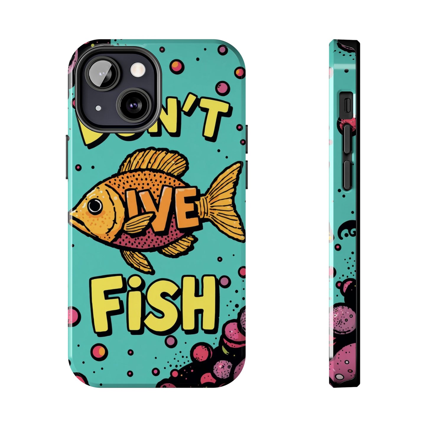 Catchy Fish-Themed Tough Phone Cases, Unique Gift for Fish Lovers, Durable Protection for Phones, Fun Aquatic Design, Ideal for Holidays