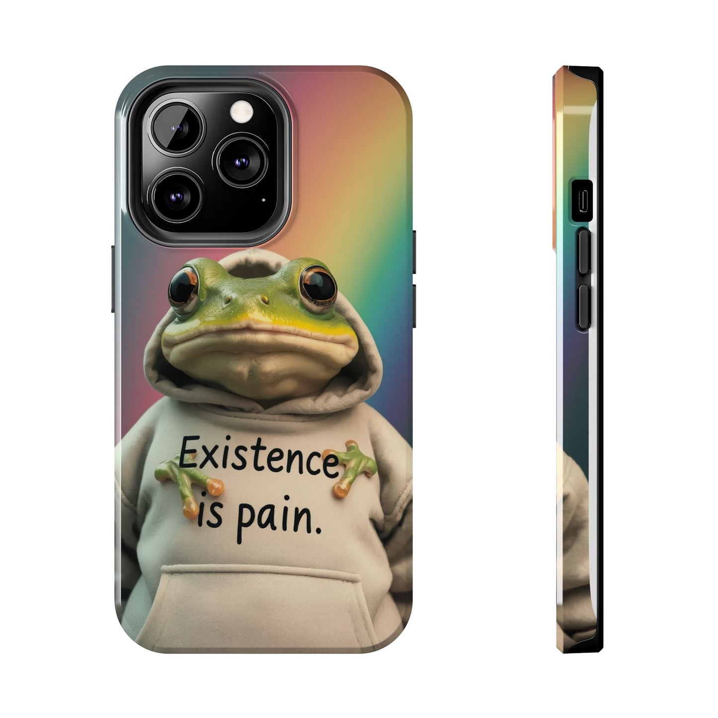 Existence is Pain Frog Phone Case - Tough & Stylish