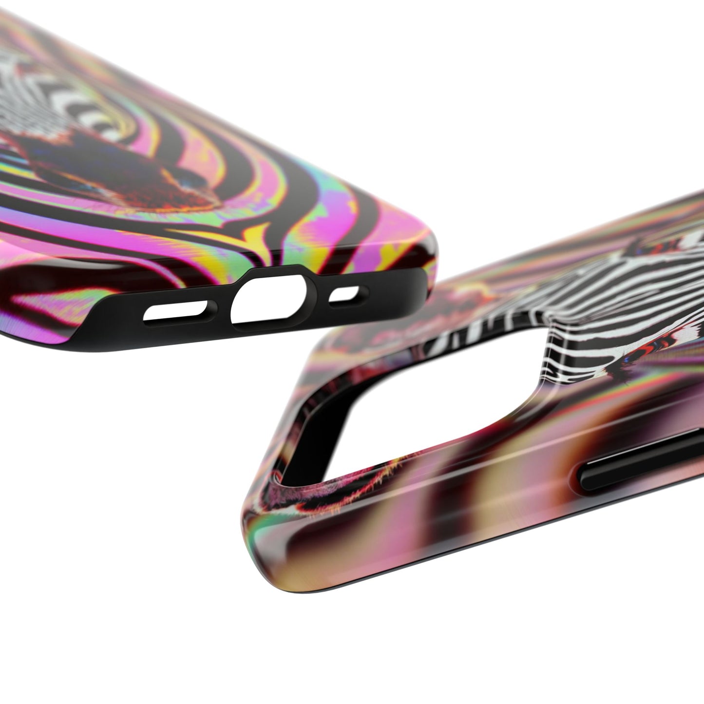 Vibrant Zebra Tough Phone Case - Unique Animal Design for Wild Spirit