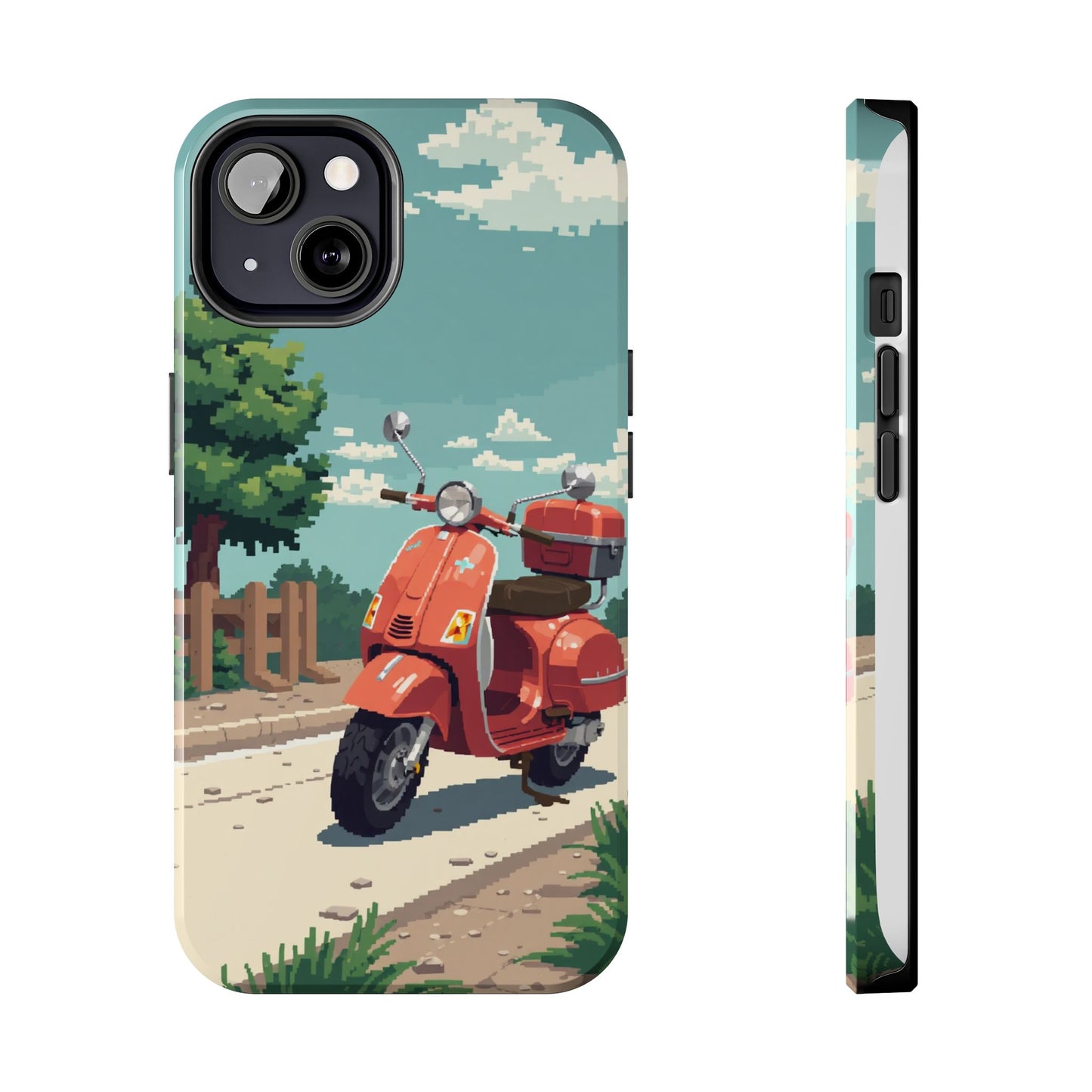 Retro Scooter Phone Case - Tough & Stylish Protection
