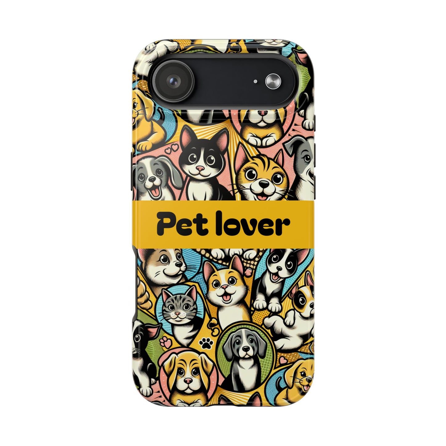 Pet Lover Tough Phone Case - Colorful Animal Design - for iPhone