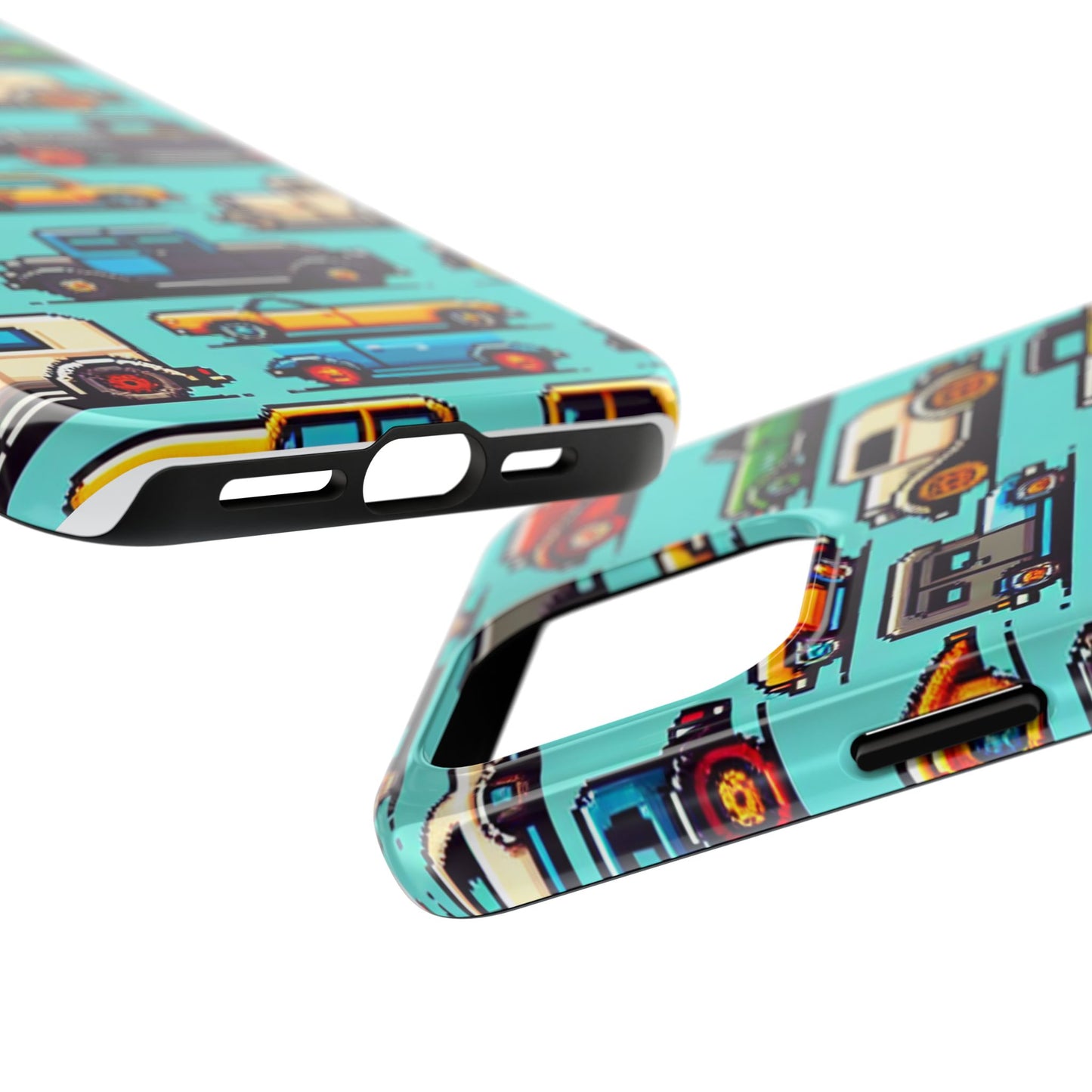 Retro Car Pixel Art Tough Phone Case - Durable & Stylish Protection - for iPhone