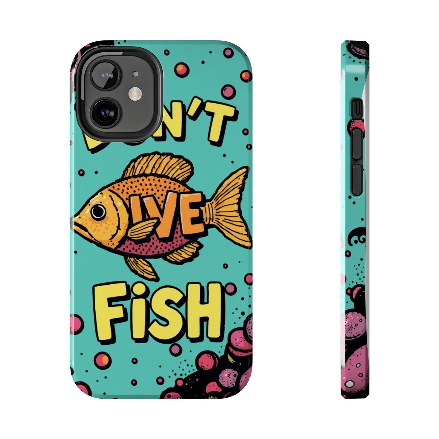 Catchy Fish-Themed Tough Phone Cases, Unique Gift for Fish Lovers, Durable Protection for Phones, Fun Aquatic Design, Ideal for Holidays