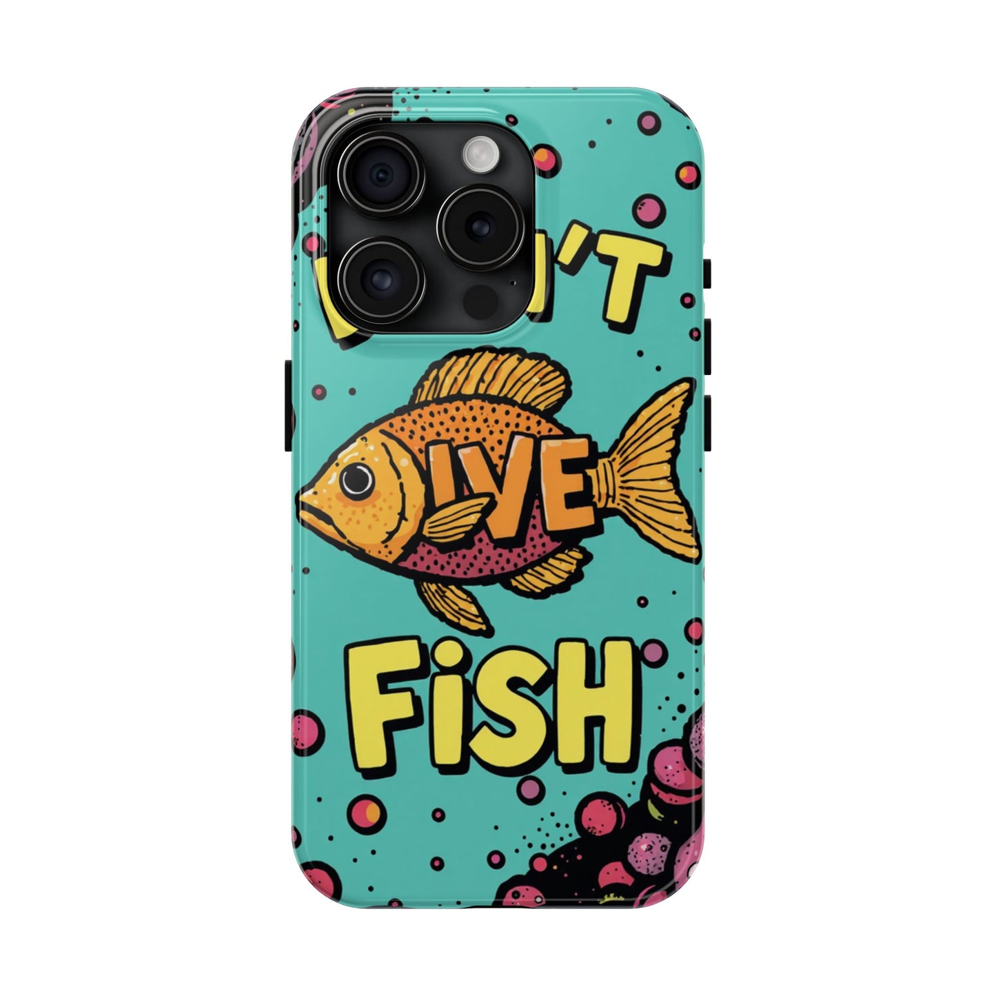 Catchy Fish-Themed Tough Phone Cases, Unique Gift for Fish Lovers, Durable Protection for Phones, Fun Aquatic Design, Ideal for Holidays