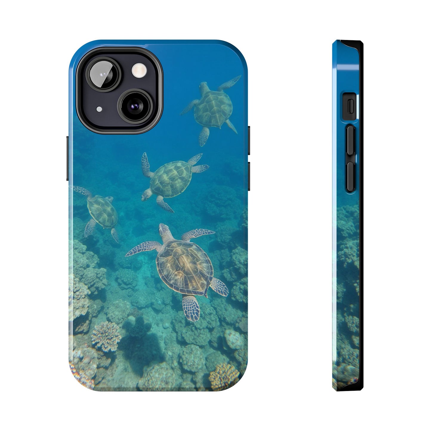 Ocean Turtle Tough Phone Cases - Durable Protection with Marine Art