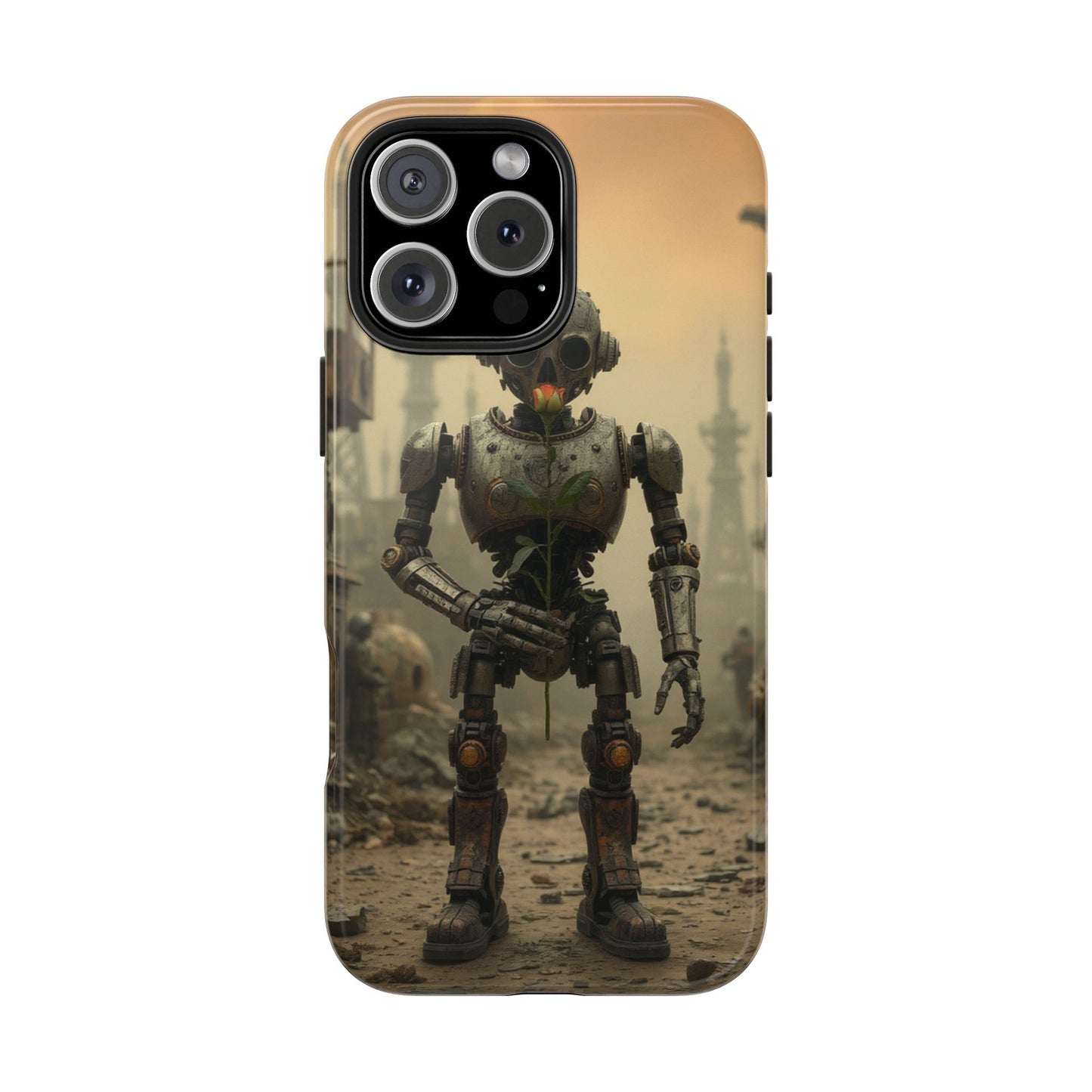 Robotic Sentinel Tough Phone Case - Durable Protector for Sci-Fi Lovers
