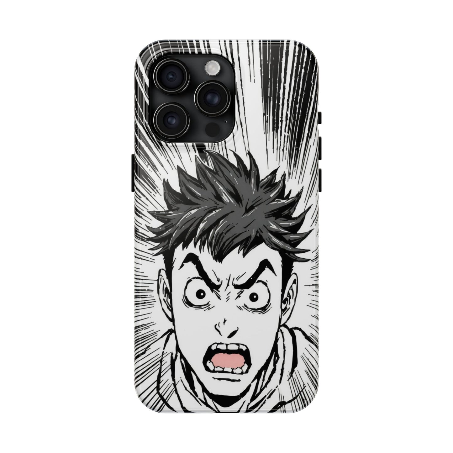 Intense Graphic Phone Case - Tough Design for Anime Fans