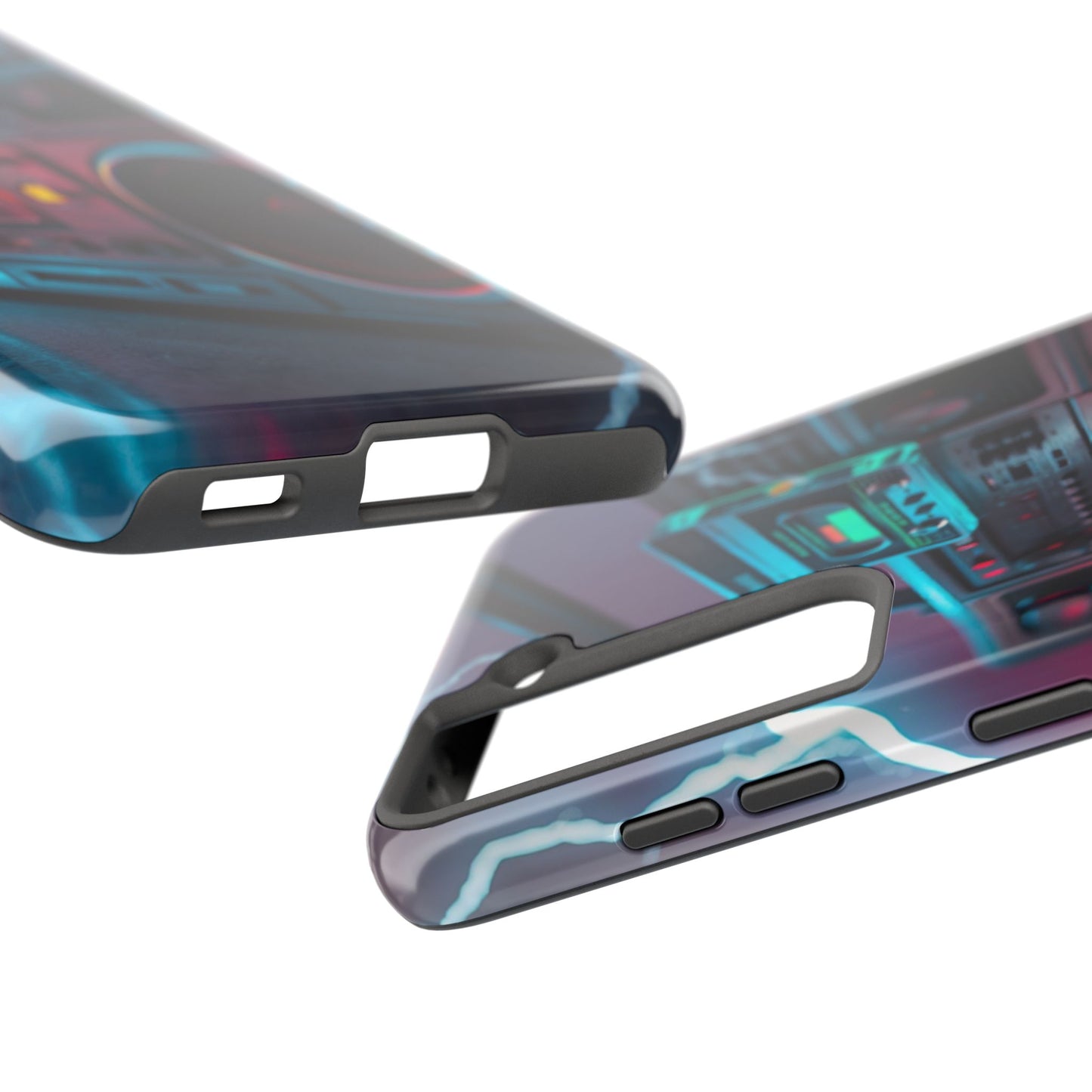 Retro Boombox Tough Phone Case – Vibrant Protection for Music Lovers