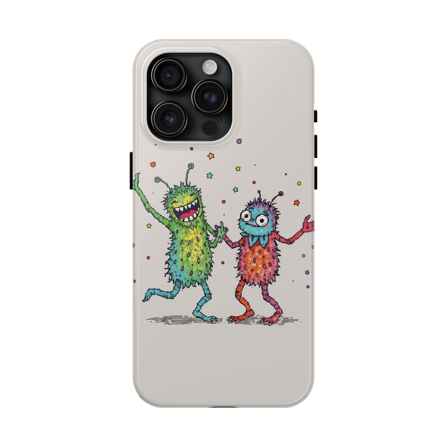 Colorful Monster Tough Phone Case - Fun and Playful Design