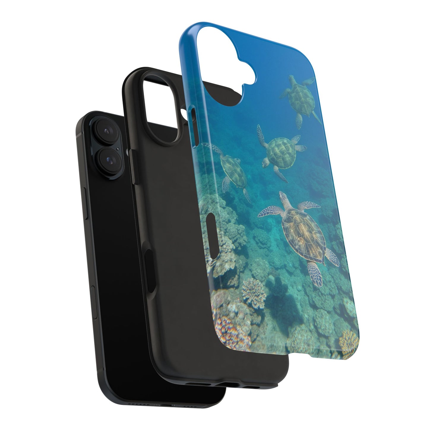 Ocean Turtle Tough Phone Cases - Durable Protection with Marine Art
