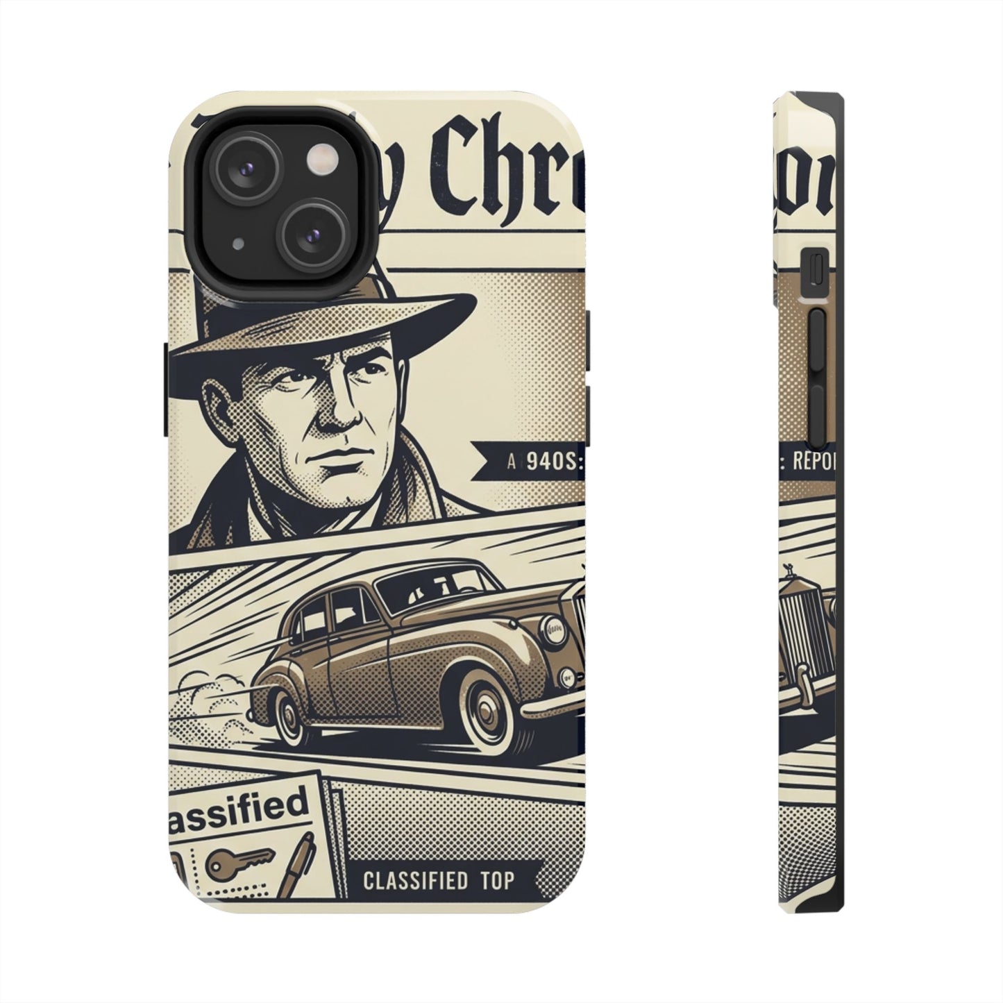 Old Newspaper Tough Phone Case