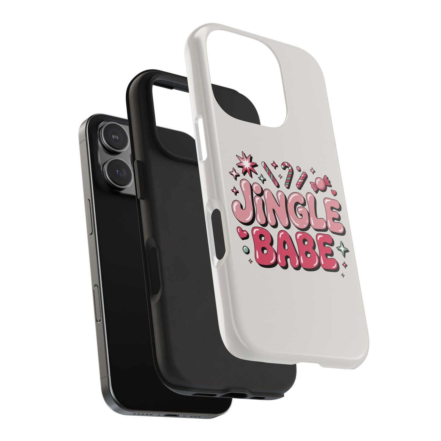 Jingle Babe Tough Phone Case - Festive Holiday Protection for Your iPhone