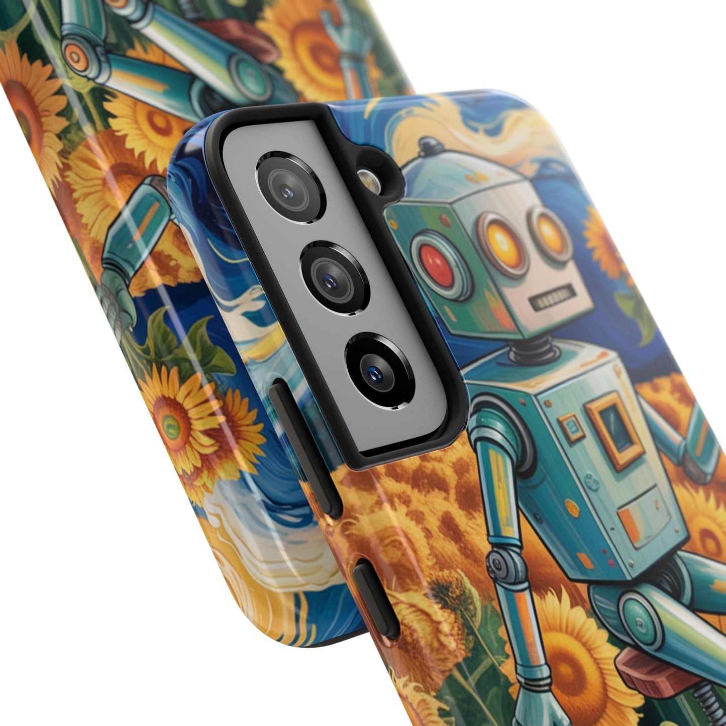 Robot Cycle Tough Phone Case - Durable & Unique Design