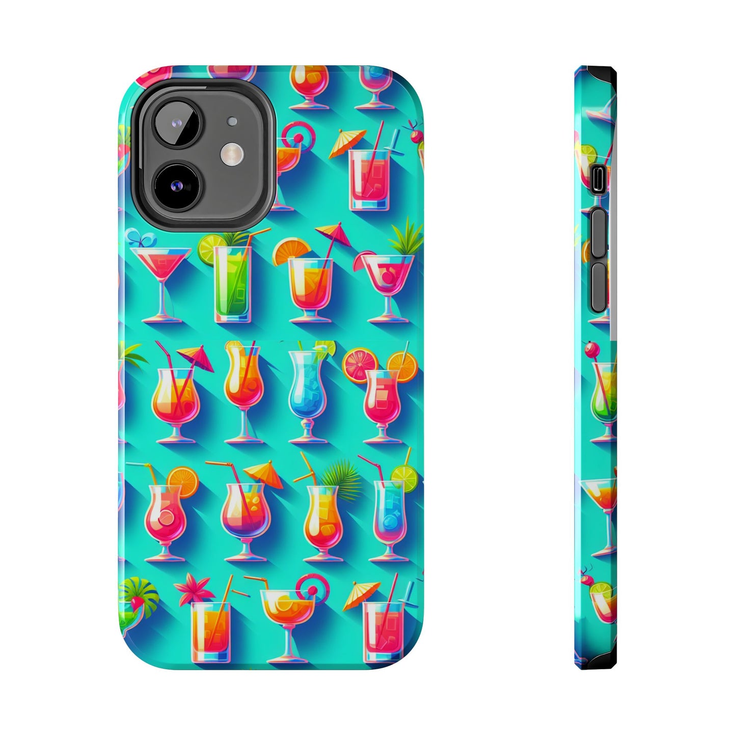 Cocktail Party Phone Case - Fun & Colorful Design for Summer Vibes - for iPhone