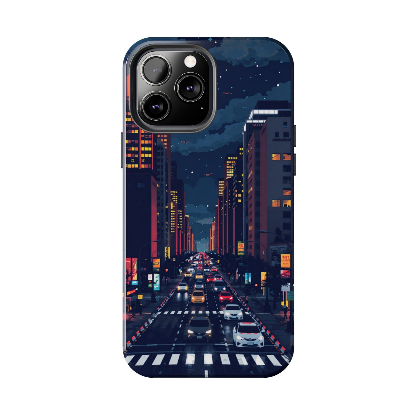 Urban Nightlife Tough Phone Case - Durable & Stylish Protection
