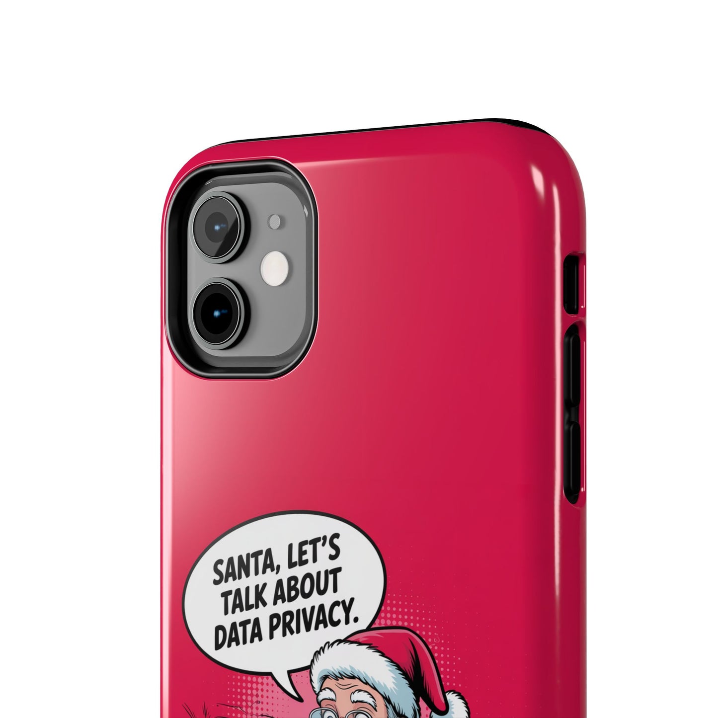 Santa Data Privacy Design Tough iPhone Case for Christmas