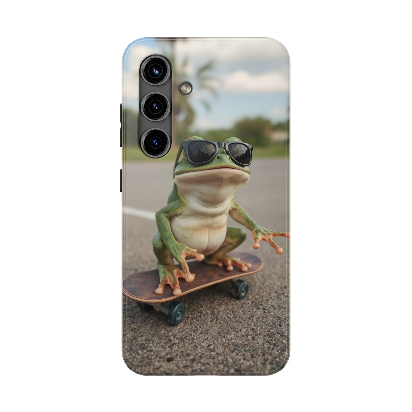 Cool Frog Skateboard Phone Case - Tough and Stylish Protection