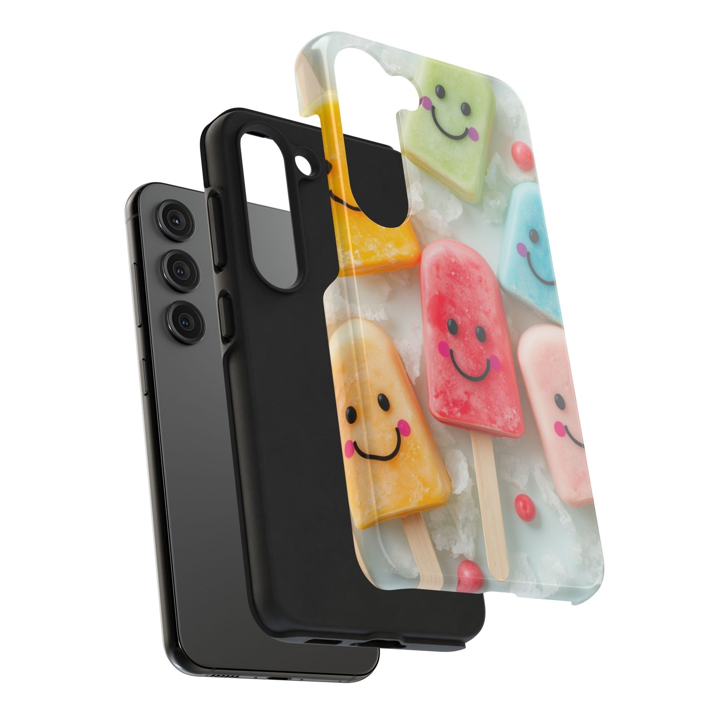 Cute Smile Popsicle Tough Phone Case - Fun Protection for Your Device