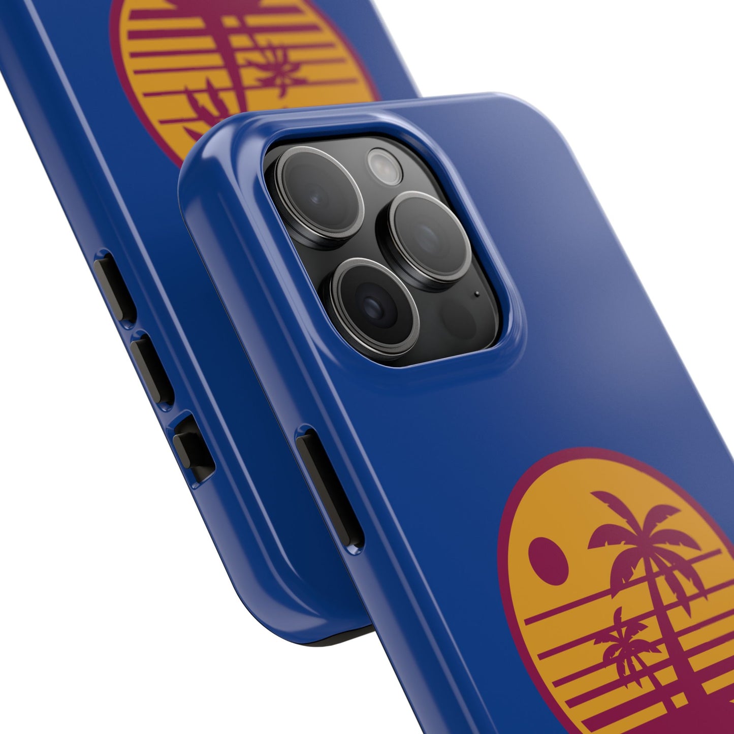Retro Sunset Tough Phone Case - Vibrant Beach Vibes for Summer Adventures - for iPhone