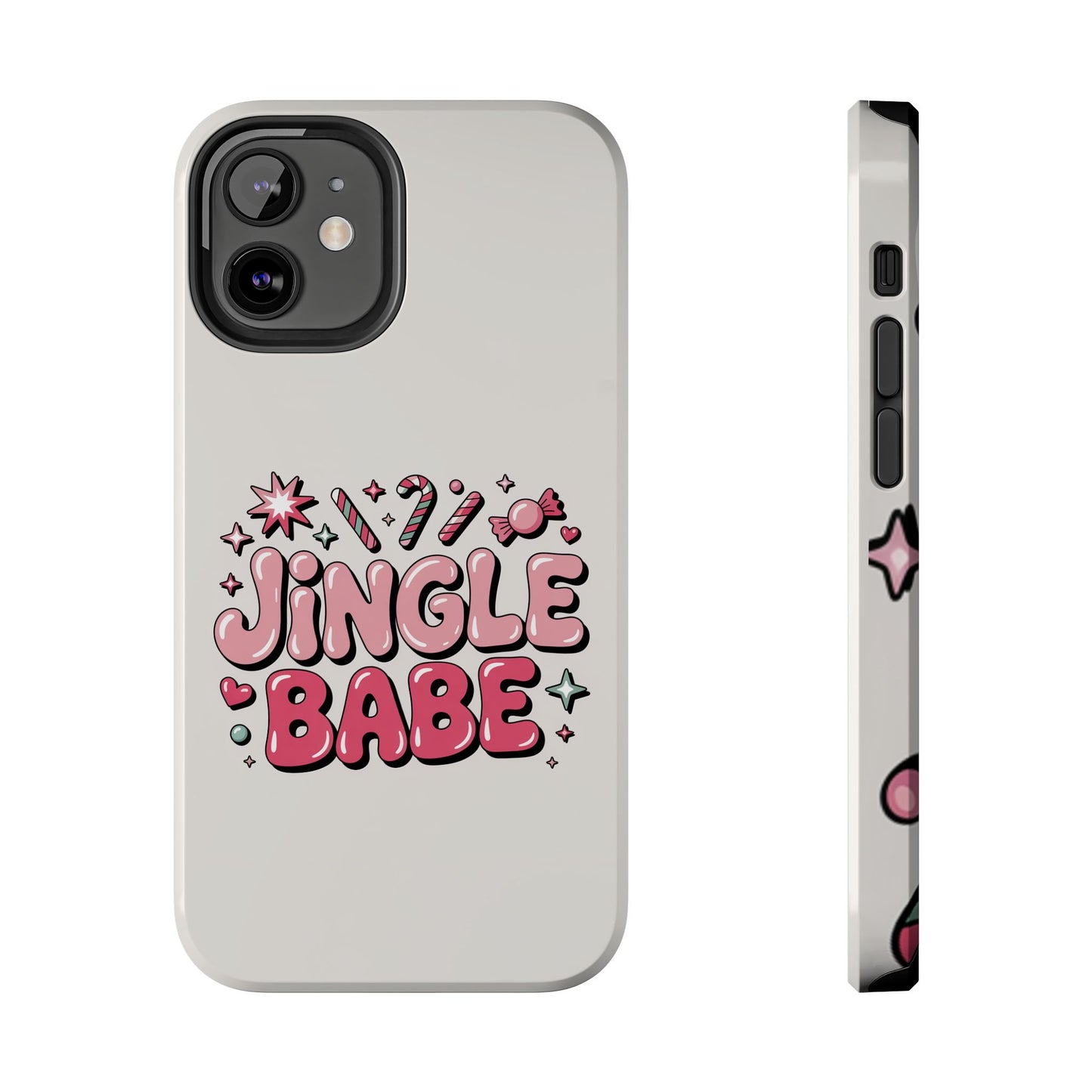 Jingle Babe Tough Phone Case - Festive Holiday Protection for Your iPhone