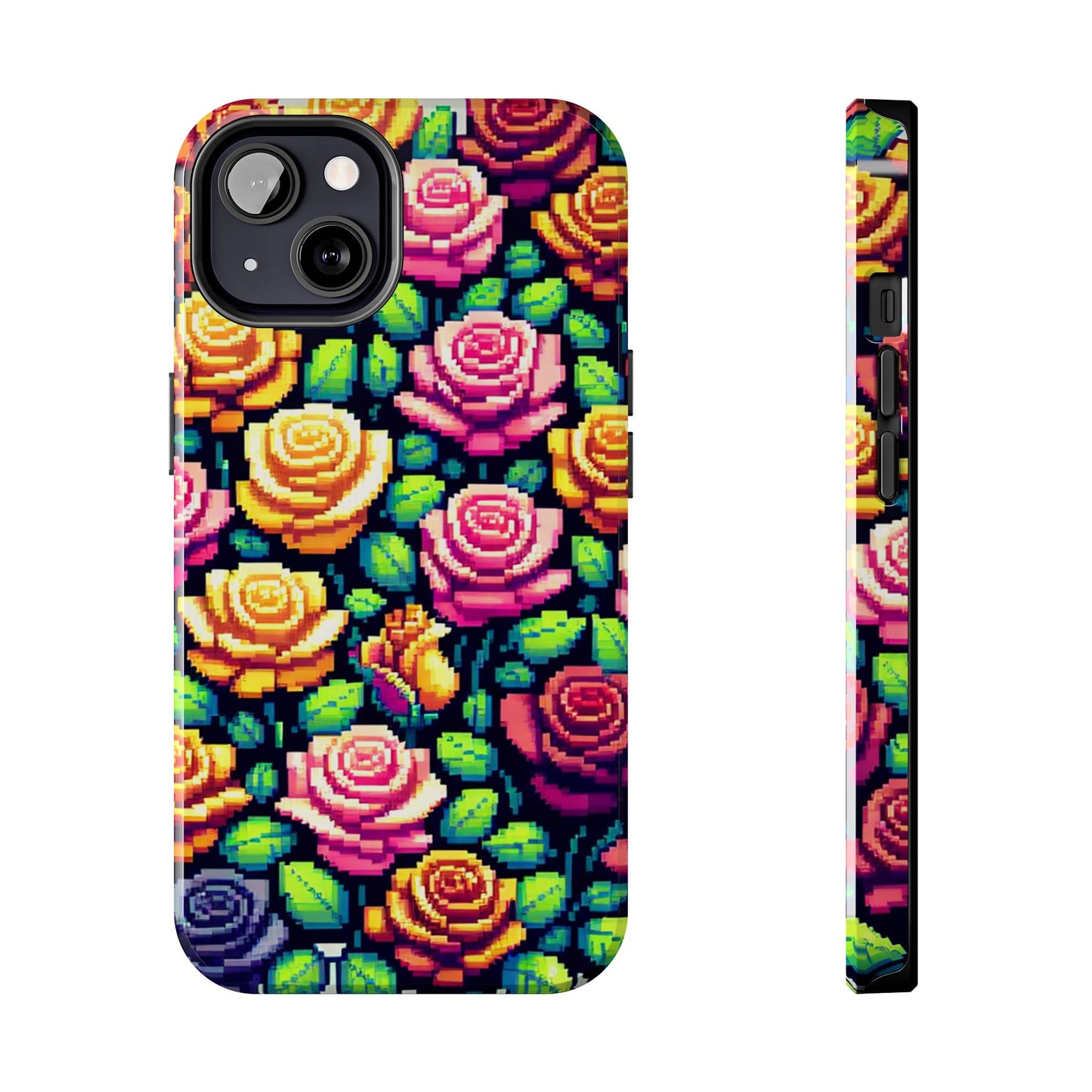 Vibrant Floral Tough Phone Case - Stylish Protection for Flower Lovers