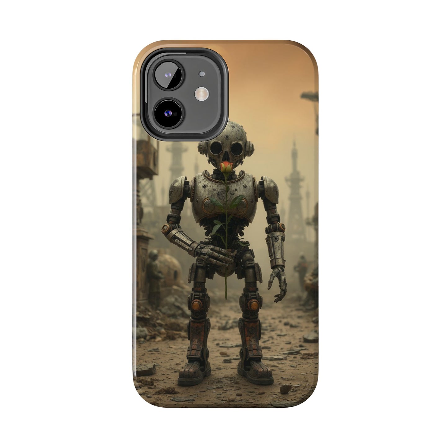 Robotic Sentinel Tough Phone Case - Durable Protector for Sci-Fi Lovers