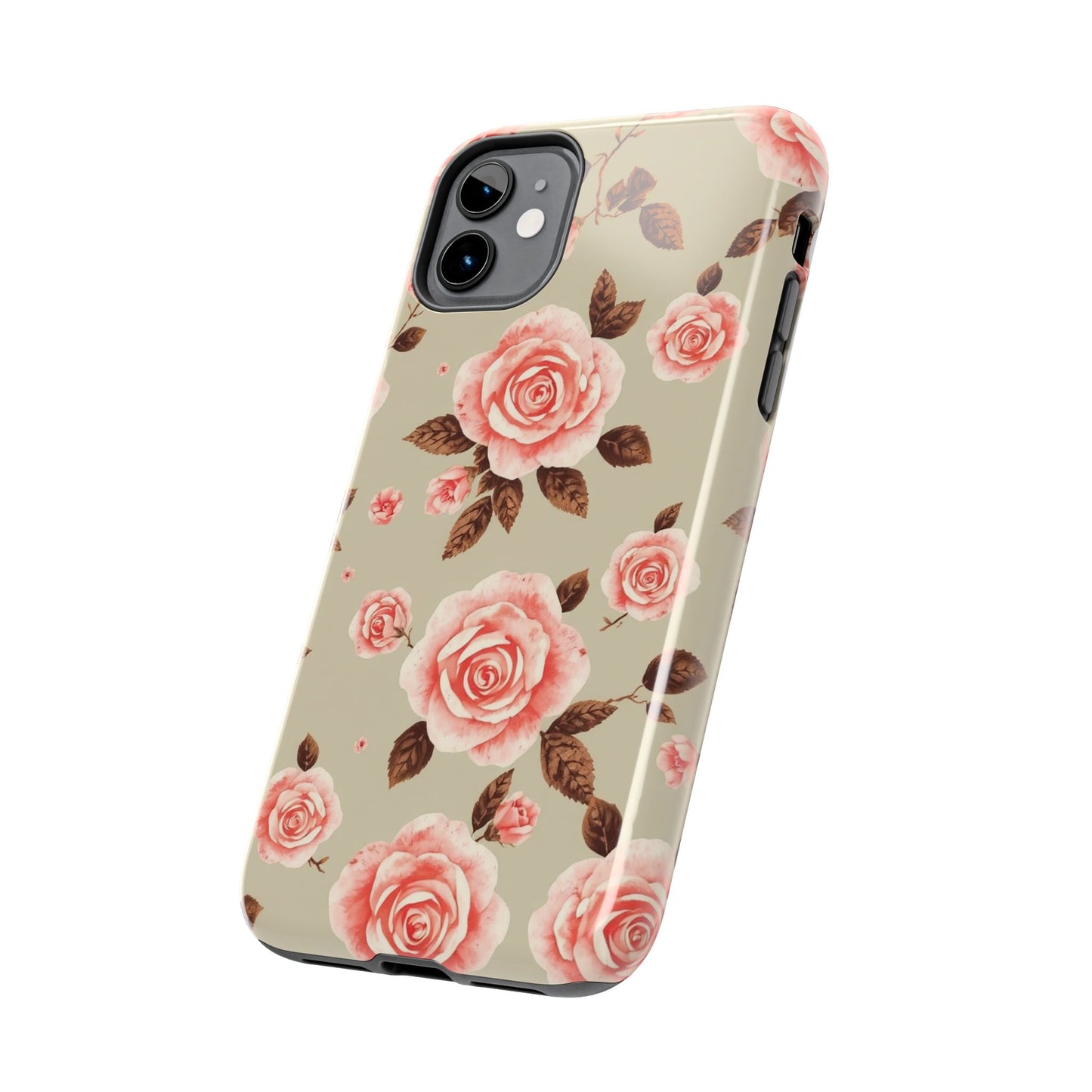 Elegant Floral Tough Phone Case for Stylish Protection - for iPhone
