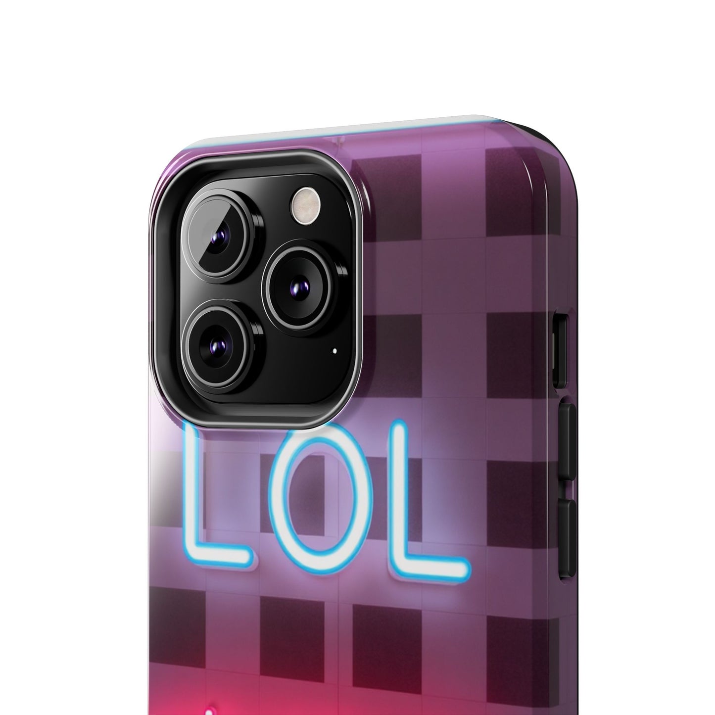 Neon Vibe Tough Phone Case - 'LOL Whatevr' Design for Trendsetters