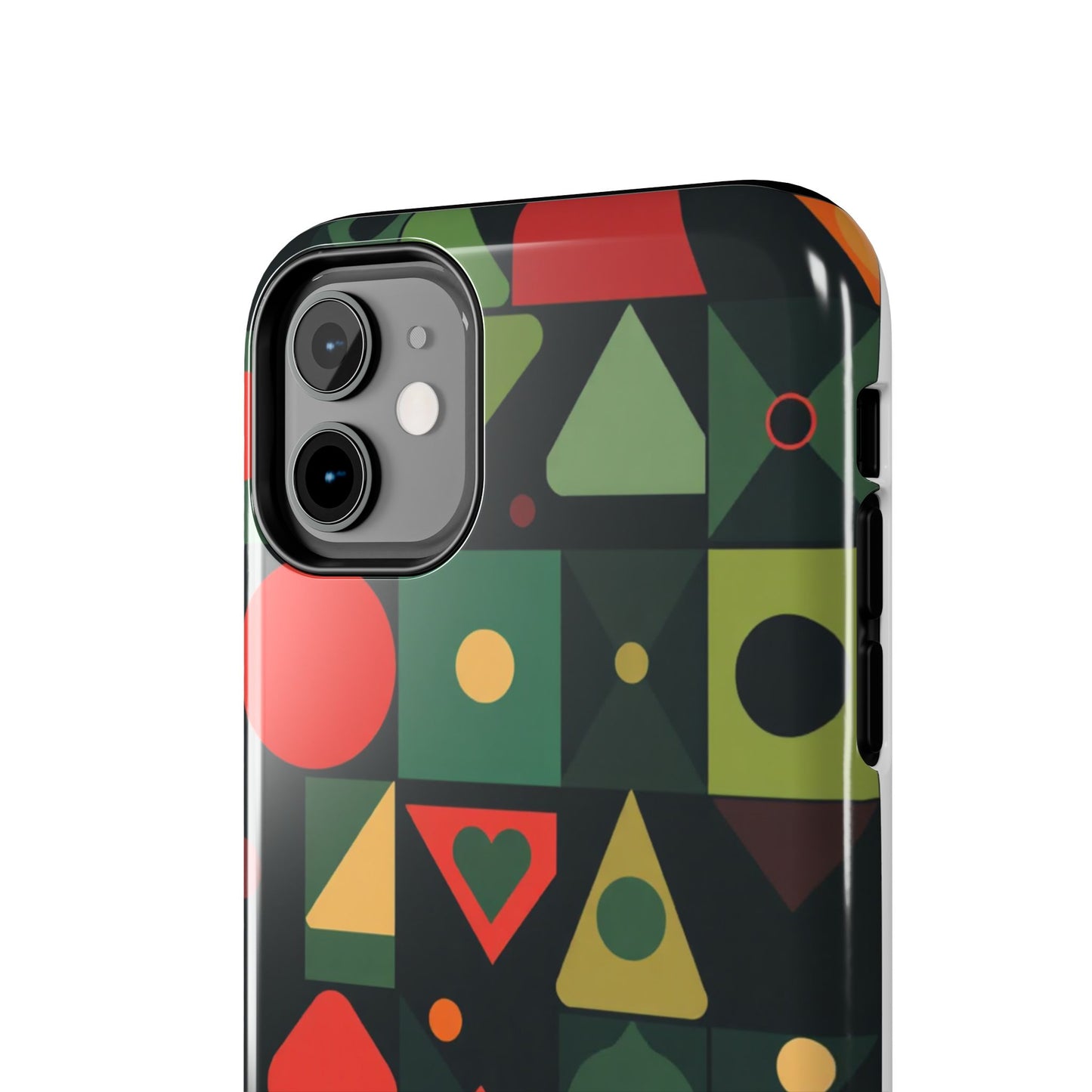 Vibrant Geometric Tough Phone Cases – Stylish Protection for Trendsetters - for iPhone