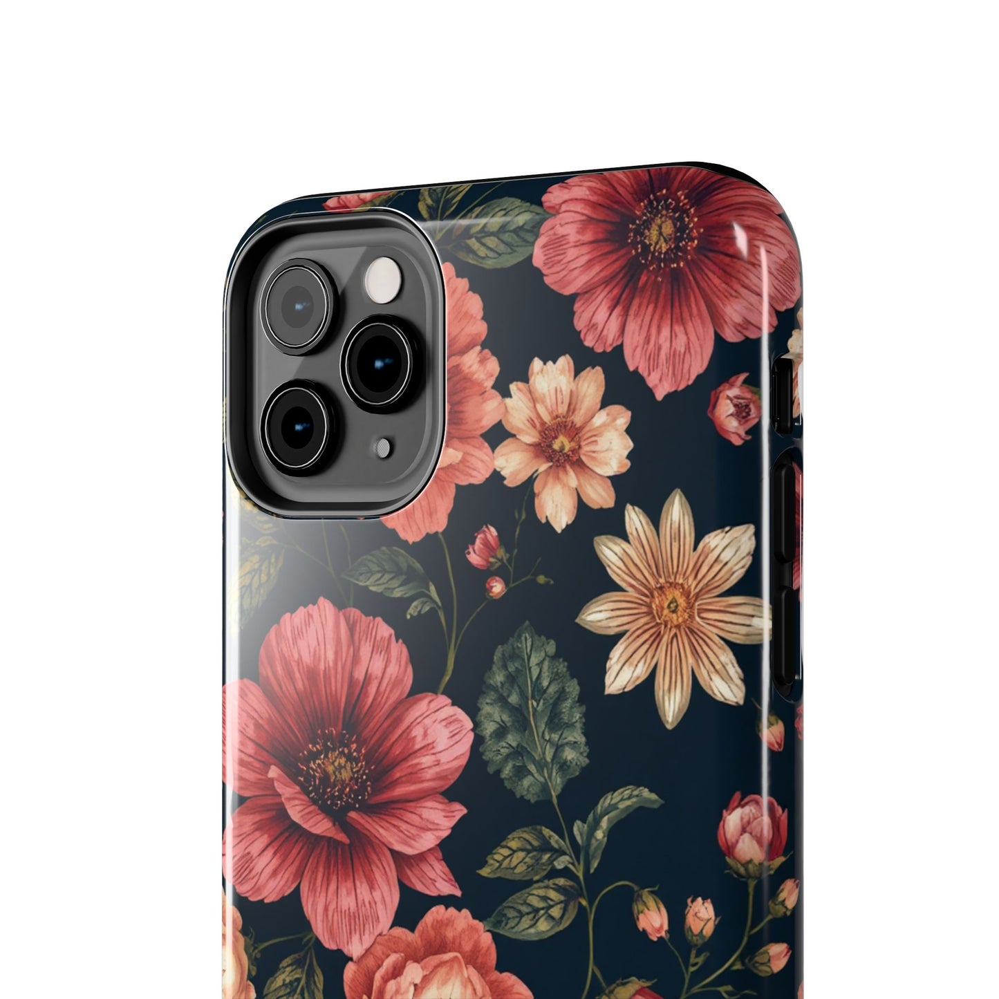 Spring Power! Floral Tough Phone Case - Durable Protection with Elegant Flower Design - for iPhone