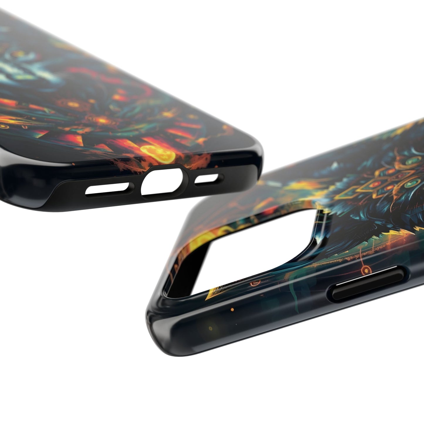 Vibrant Mystical Wolf Art Tough Phone Case - Durable & Unique Design for Animal Lovers - for iPhone