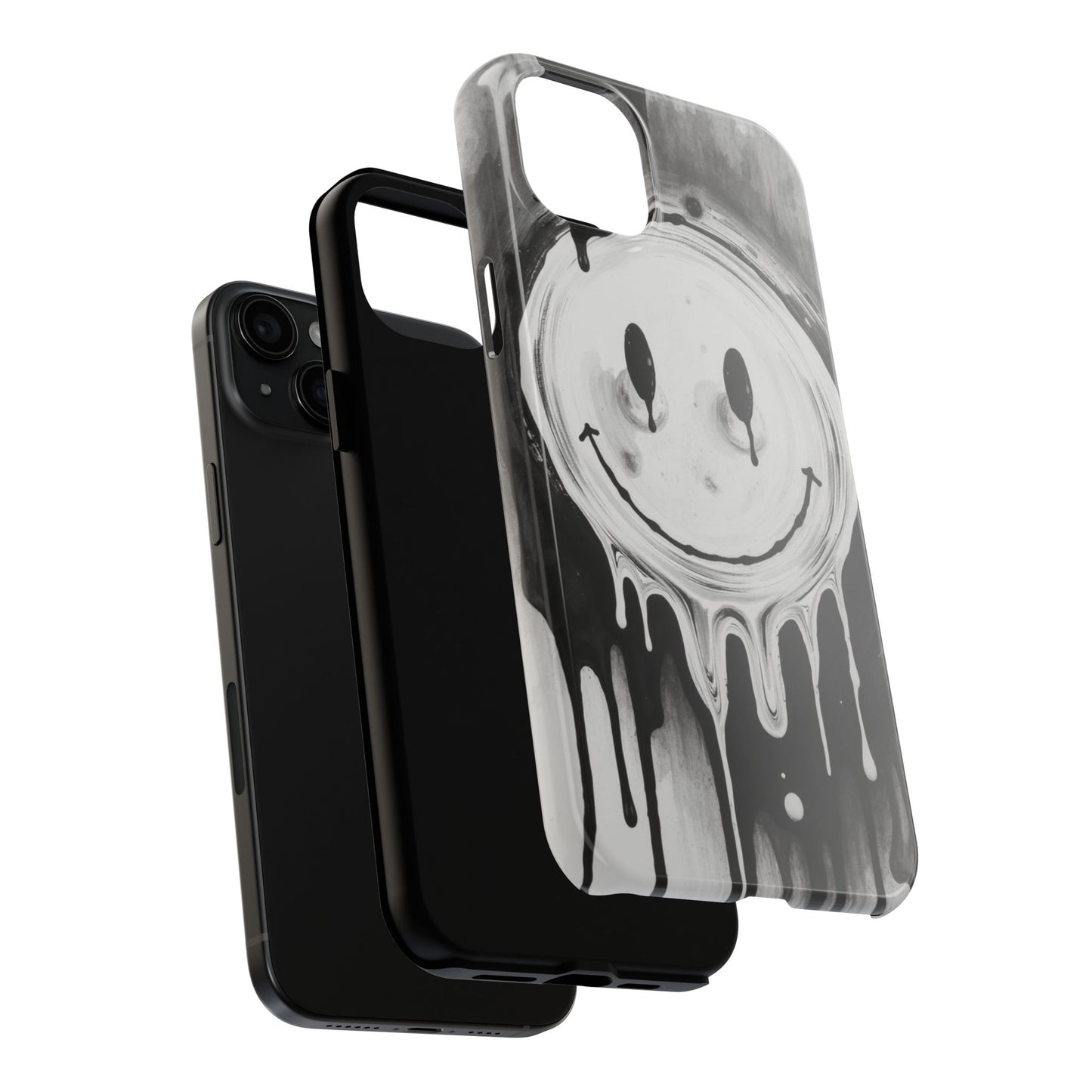 Dripping Smiley Tough Phone Case - Stylish & Durable Protection