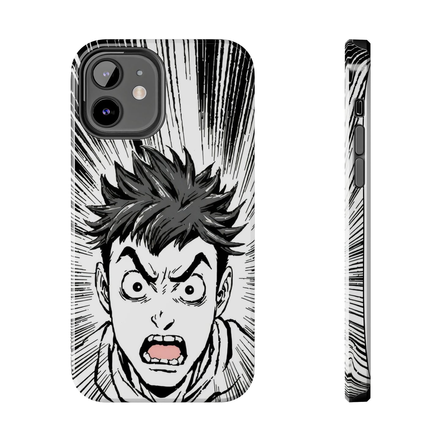 Intense Graphic Phone Case - Tough Design for Anime Fans