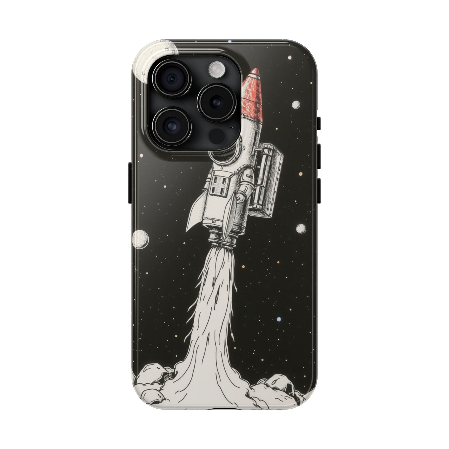 Cool Tough Phone Case for iPhone - Astro-Rocket Bond